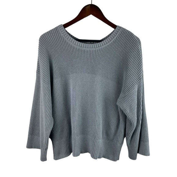 CAbi | Blue Fair Play Reversible Zip Cardigan or Pullover Sweater - Picture 1 of 9